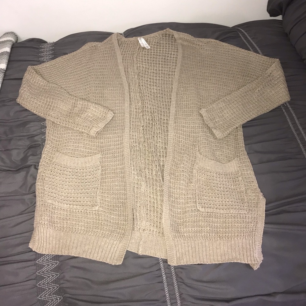 Oversized Aeropostale Tan Cardigan
